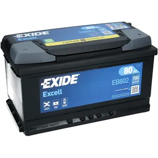 Exide Excell EB802 80Ah 700A Autobatterie