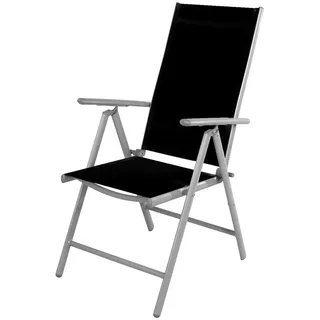 Mojawo Klappstuhl 54 x 64 x 106 cm silbergrau/schwarz