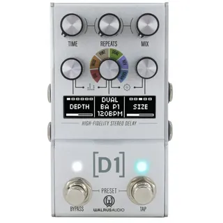 Walrus Audio Musikinstrumentenpedal, (Effekte, Delays/Echos/Reverb), Mako D1 MKII High Fidelity Stereo Delay - Effektgerät für Gitarren