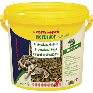 sera reptil Professional Herbivor Nature 3.800 ml (1 kg) | Schildkrötenfutter für Herbivore Reptilien | Futter für Landschildkröten & Leguane | Naturnahes Landschildkröten Futter mit Kräutern