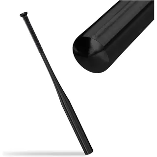 Relaxdays Baseballschläger aus Aluminium schwarz