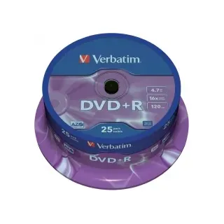 Verbatim DVD+R 4.7GB 16x 25er Spindel
