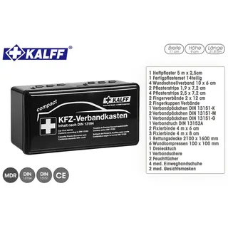 Kalff KFZ-Verbandkasten Compact DIN 13164