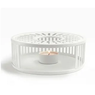 Creano Stövchen aus Edelstahl Typ "STRYPES", Farbe White | Gr.: onesize