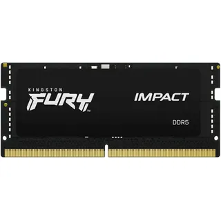 Kingston FURY Impact 16GB 4800MT/s DDR5 CL38 SO-DIMM Gaming Speicher für Laptop Einzelnes Modul - KF548S38IB-16
