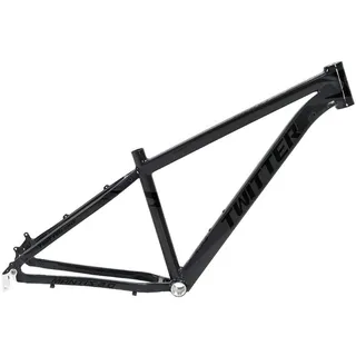 Mountainbike-Rahmen 15''/17''/19'' Rahmen Aus Aluminiumlegierung Hardtail MTB Fahrradrahmen QR 135mm Scheibenbremse XC-Rahmen Für 27.5 29 Zoll Laufräder Interne Führung (Color : Black-Gray, Size : 1