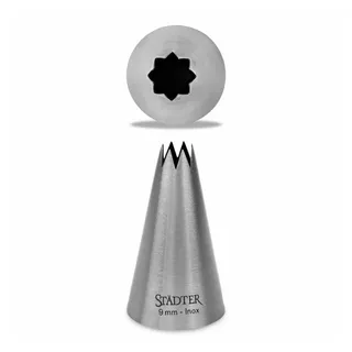 Städter 225091 Spritztülle, Edelstahl, Silber, 9 mm