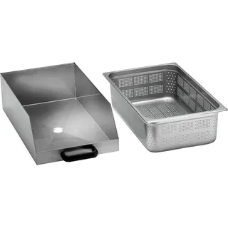 Stalgast 2tlg. Edelstahl Auffangschale für Kartoffelschälmaschine
