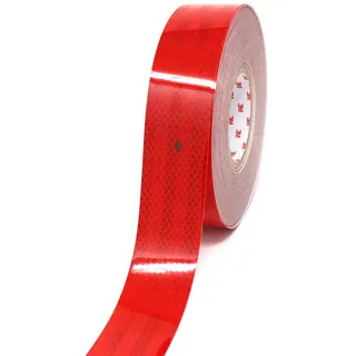 Finest Folia 3M Diamond Grade 983 Scotchlite Konturmarkierung Reflexfolie Reflexband Rot, 10 Meter (3,30 € / Meter)