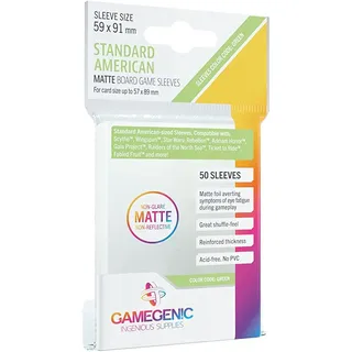 Asmodee Gamegenic, Matte Standard American-Sized Sleeves, Zubehör