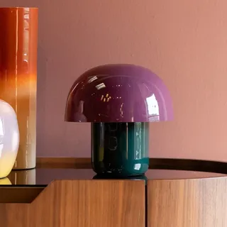 Kare DESIGN Tischleuchte Mushroom Stahl Violett 20 cm
