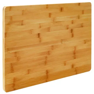 Eyepower Schneidebrett Holz XXL 2 cm dick - großes Bambus Schneidbrett 50×35 cm zum Wenden - stabile Holzplatte für Fleisch Gemüse Brot - hochwertiges Hackbrett aus Bambusholz für Küche und Haushalt