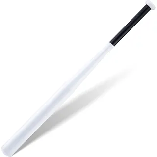 Baseballschläger aus Stahl 82 cm robuster Baseball/Softballschläger für Freizeit & Training, ideal für Hobbyspieler & Athleten (Weißer Stahl)