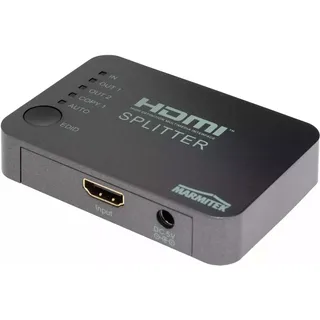 MARMITEK Split 312 2 Port HDMI-Splitter 3D-Wiedergabe möglich 3840 x 2160 Pixel Silber