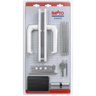 PANTO Griffgarnitur-Montage-Set weiß 92/8mm für Nebeneingangstüren und Haustüren