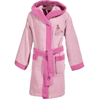 Erwin Müller Frottier Kinder-Bademantel mit Kapuze, in rosa | Gr.: 134/140