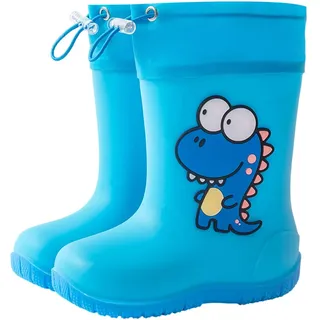 Gummistiefel Kinder Wasserdicht Bequeme Regenschuhe Weich Elastischem Stiefel Halbhoch Winterstiefel Rutschfeste Regenstiefel Gefütterte Gummischuhe Jungen Wasserschuhe Mädchen Mode Leicht Boots 01 - 25 EU
