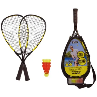 Talbot Torro Speedbadminton Set SPEED 4400 im 3/4 Bag black/yellow,