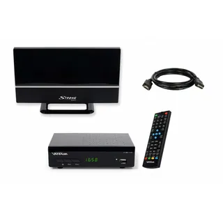 Vantage VT-92 DVB-T2 Receiver HDMI SCART, Full HD, HDMI Kabel, Antenne