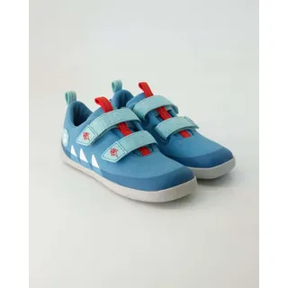 Affenzahn Barfußschuh Lucky Hai Hellblau / Rot 28