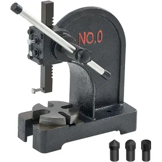 Vevor Dornpresse, 500 kg Handhebelpresse, Manuelle Dornpresse Präzisions Handpresse, 119 mm Maximale Höhe, Manuelle Desktop-Stanzpresse aus Gusseisen, zum Stanzen, Biegen, Strecken, Formen
