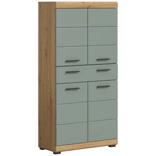 VCM Midischrank Scout 74 x 141 x 31 cm Salbeigrün