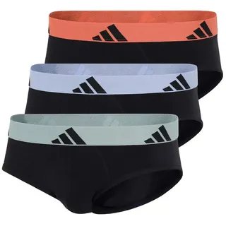 adidas Active Flex Cotton Slip Schwarz/Orange XXL 3er Pack