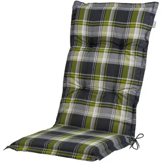 LIVARNO® Polsterauflage Valencia/Miami Hochlehner (Karo/grün)