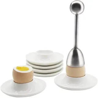 Eierschalensollbruchstellenverursacher,Eierbecher,Eierbecher aus Plastik,Edelstahl Eier Cutterm,Eiersollbruchstellenverursacher, Mit diesem Produkt lassen sich Eier leicht schälen