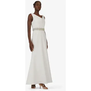 Kraimod Brautkleid mit Wasserfallkragen & Glitzergürtel weiß 36