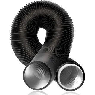 Flexibler Aluminiumschlauch Ø 150 Mm, Pvc-abluftschlauch, Flexible Luftkanäle, Schwarzer Schlauch