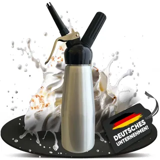 Alu-Schwarz Sahnespender Sahnesypon Sahnebereiter 0,5L 500ml ohne Sahnekapseln