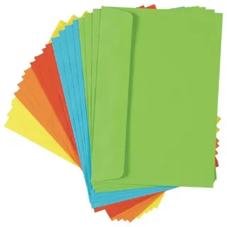 Toppoint 60 (3x 20) farbige Briefumschläge Din C6 bunte Kuvert