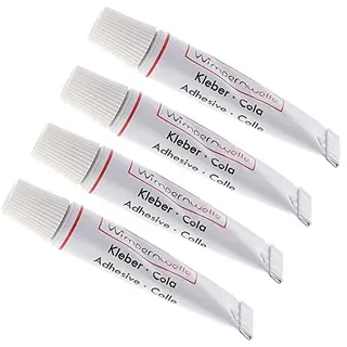 Wimpernwelle Kleber zum Fixieren der Wimpern, Wimpernkleber, Fixierer für Wimperndauerwelle, 2 g, 4 Stück