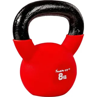 MOVIT Kettlebell PRO Kugelhantel aus Gusseisen rot