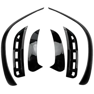 OUSDUO Spoiler-Zierleiste Für Front- Und Heckstoßstange Für Mercedes Für Benz GLE W167 2020 AMG Carbonfaser 6-teilig Frontspoiler