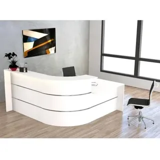 L-Theke Bari klein mit Beratungsplatz weiß