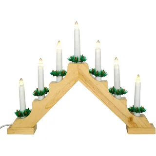 Trendline Lichterbogen 7 LED Weihnachtsbeleuchtung Schwibbogen warmweiß