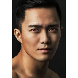 aricona Kontaktlinsen Sharingan Mangekyou Cosplay, Naruto Madara - Farbige Kontaktlinsen ohne Stärke für Karneval, Fasching, Motto-Partys und Halloween Kostüme, 2 Stück