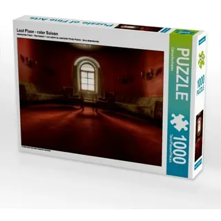 Calvendo Puzzle Lost Place - roter Saloon 1000 Teile Lege-Größe 64x48cm Foto-Puzzle für glückliche Stunden