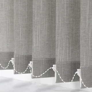 XINGWANGG Lamellenvorhang Raumverdunkelnd Komplettset Vertikaljalousie Lamellen Fenster Rollo Verdunkelung Jalousien Schiebepaneele für Wohnzimmer Büro,Anpassbare Farben,Breite x Höhe (140cm x 250cm)