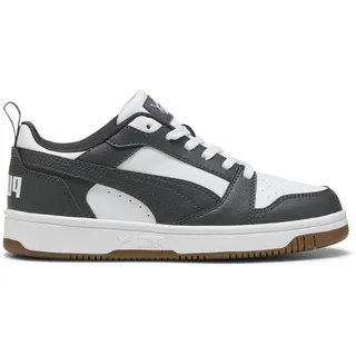 Puma Rebound V6 Lo Kinder Weiß/Dusky Gray/Gum 39