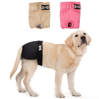 BePetMia Waschbare Windeln für Hunde, Wiederverwendbare Hundewindeln, Umweltfreundliche Damenbinden Höschen für weibliche Haustiere (3-Packs, L: 36-54cm)