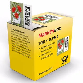 DEUTSCHE P0ST 100x 0,95€ Briefmarken selbstklebend, für Standardbriefe bis 20g & Postkarten