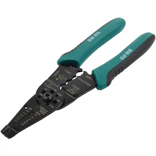 Brüder Mannesmann Werkzeuge Abisolier- und Quetschzange | M10875