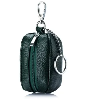 iSpchen Schlüsseletui Vintage Leder Schlüsseltasche Personalisiert Schlüsselanhänger Tasche Schlüsselmappen Mini Portemonnaie Damen Kleingeldbörse Geldbeutel Münzbörse für Männer Frauen Münzbeutel
