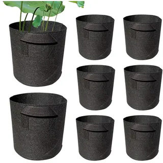 8er-Pack Seerosen-Pflanzgefäße – Verdickte Vliesstoff-Pflanztöpfe, Seerosen-Pflanztöpfe Für Teich, (1/2 Gallonen) Pflanzbeutel Für Wasserpflanzen, Für Garten, Hof, Terrasse, Innen- Und Außenbereich