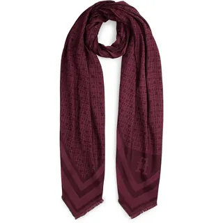 Tommy Hilfiger Modeschal TOMMY HILFIGER "TH MONOGRAM", Herren, marzemino, Materialmix, Modetücher