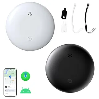 ZOYDP 2 Stück GPS Tracker SchlüSselanhäNge (Nur IOS), IP67 Wasserdicht und Austauschbarer Batterie, GPS Tracker Koffer, GPS-Tracker, Koffer Tracker für Schlüssel, Fahrrad, Hund, Kinder, GeldböRsen