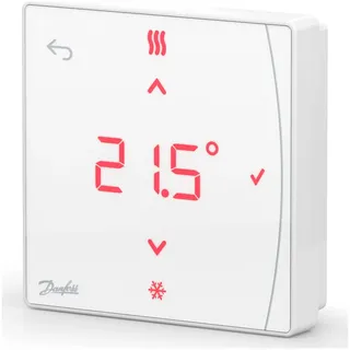 Danfoss Icon2 Zigbee Raumthermostat mit Display, 5-35 Grad C Frostschutzfunktion